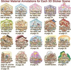 20 Sets DIY 3D Sticker Scene Collection Book for Kids Adults Cute Make Your Own