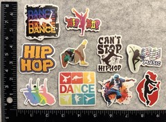 Lot of 10 Assorted Hip Hop Dance Stickers