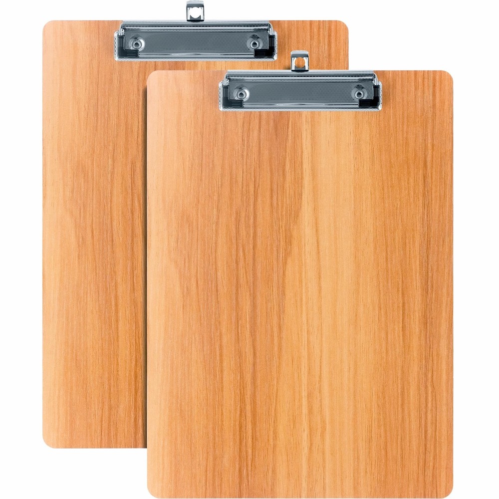 WORPSON Wood-Grain Lap Board Clipboard, for Letter & A4 Size Solid Cherry