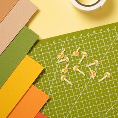 500Pcs Gold Metal Brad Fasteners with Elegant Finish for Craft DIY Projects