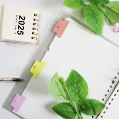 YIKTUNQ 80 Pieces Sticky Blank Monthly Index Tabs Double-Sided Large, Multi