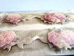 K&Company Ashford Vintage Rose 3D Border Stickers Brenda Walton Scrapbook NOS
