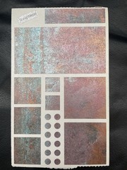 Mrs. Grossman LOT of 10 Scrap Metal Block Stickers Rusty Door & Buried Treasure