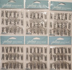Lot of 6 packs JOLEE’S Boutique Silver Clips Repeat