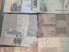 100 Pc Scrapbooking JJ Craft Ephemera Papers Vintage Art Collage Revisited