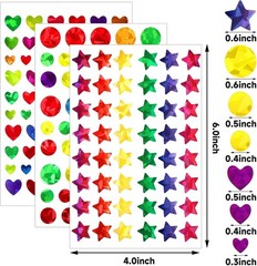 3330 PCS Holographic Glitter Stickers for Kids, 6 Styles Reward Stickers for …