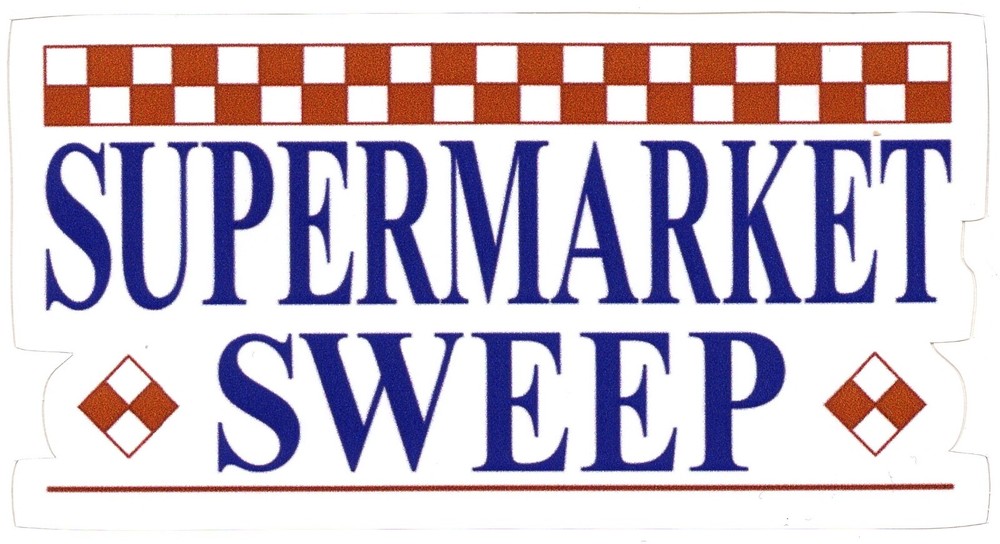 Supermarket Sweep TV Show Sticker (reproduction)