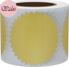 300Pcs Notary Seals 2 Inch Embossing Stickers Gold Metallic Certificate Sealing