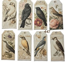 Handmade Junk Journal Tags Ephemera Scrapbook Embellishments