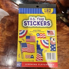 Lot Of 5 Paper Magic Group 2001 Sticker Books 182 USA Flag Stickers USA Liberty