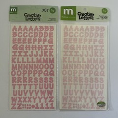 Making Memories Creative Letters Scrapbooking Stickers 2 – 7/16″ Dot Pastel Pink