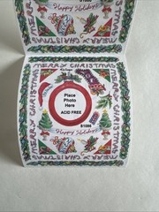 Christmas Frame Sticker ROLL NRN Designs Scrapbook Stickers Holiday Border Tree