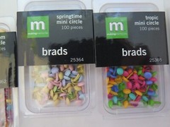 Scrapbook Embellishments Brads & Etc. Mixed Brands Lot w/ Fiskars Punch – o18