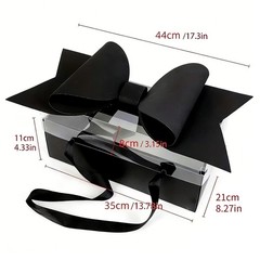 10pcs Vintage Floral & Fruit Clear Gift Boxes with Bows, Decorative Boxes3023
