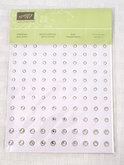Stampin Up! PEARL BASIC JEWELS & RHINESTONE BASIC JEWELS Embellishments Lot, NEW