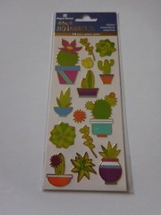 Scrapbooking Crafts Stickers PH Vinyl Gold Trim Succulents Cactus Flowers Pots