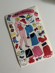1983 Sandylion Activity Sticker RARE Birthday Sophisticate Lady Vintage