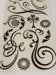 Creative Memories Scrapbook Stickers 2010 Flower Floral Leaves Flourish Swirl