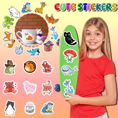 100 PCS Water Bottle Stickers for Kids Waterproof Cute Stickers for Water Bot…