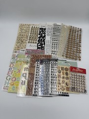 Lot of 50 Packs of Scrapbook Stickers Sealed Multiple Sheets Fast Shipping