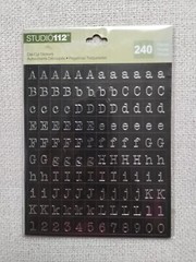 K & Company Studio 112 Adhesive Die-cut typewriter Alpha