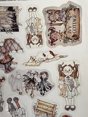 Set of 2 Vtg 80s IVY COTTAGE Current Stickers Scrapbooking EJ Taylor Little Book