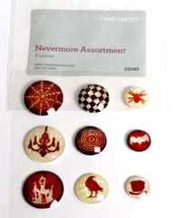 NEW Close To My Heart NEVERMORE ASSORTMENT Faceted 3D HALLOWEEN EMBELLISHMENTS