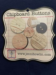 JENNI BOWLIN ASSORTED CHIPBOARD BUTTONS