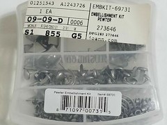 NEW Creative Impressions Pewter Embellishments Eyelets Brads Clips Scrapbooks -F