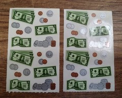 Vintage Mrs. Grossman’s Stickers Money Dollar Bills Cash Change 2 Full Mods S283
