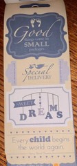 Momenta It’s A Boy Greatest Miracle Sweet Dreams Bundle 39 Pc Scrapbook Stickers