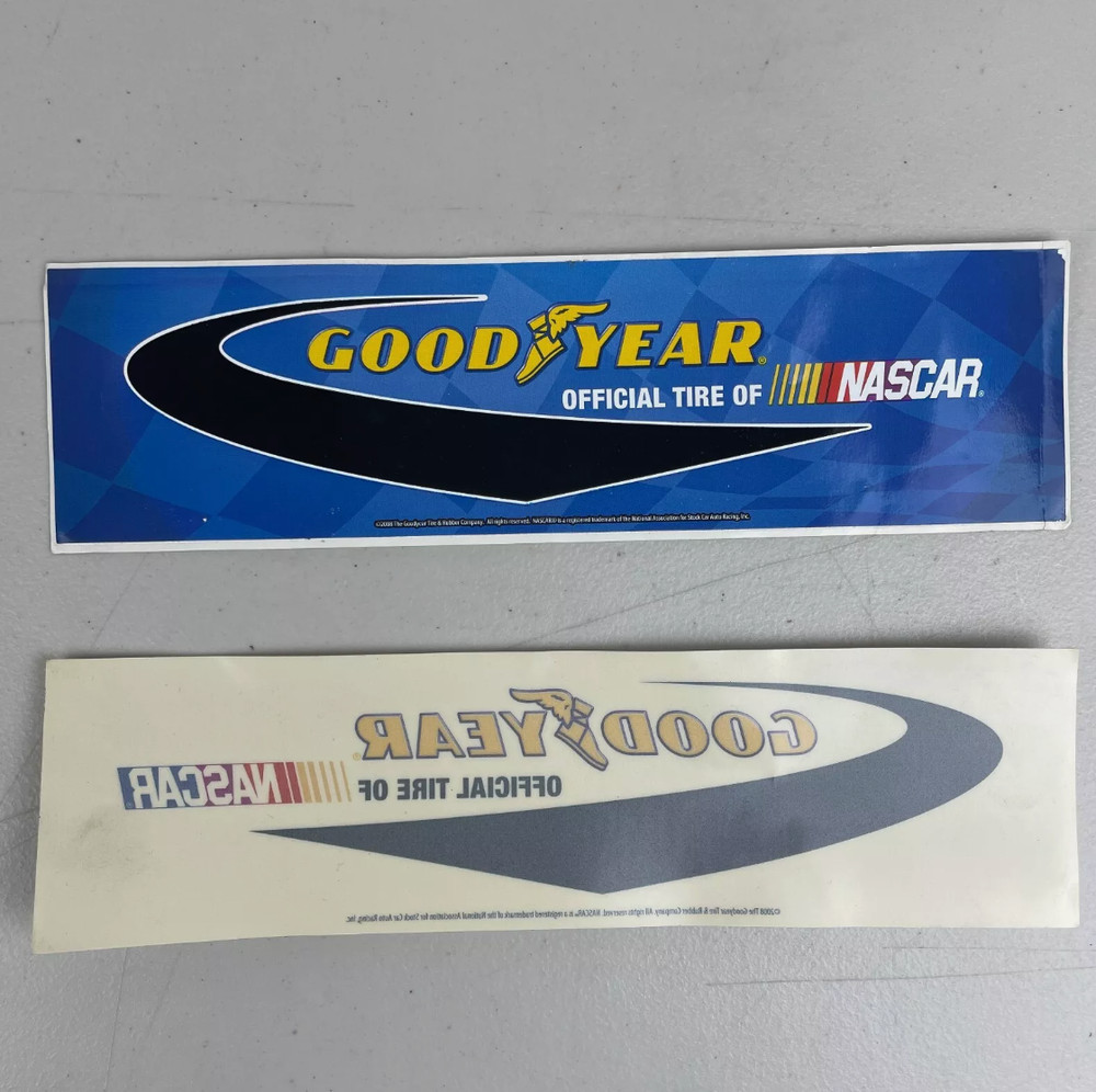 Vintage Good Year Sticker Lot Of 7 Decals 3×11 each Nascar Racing Tires