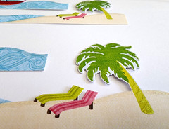 Recollections Beach Sailboat Cardstock Stickers Scrapbooking Ocean Border 4pc