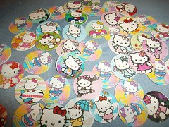 NEW PRE CUT VARIETY OF HELLO KITTY BOTTLE CAP IMAGES! 30 FOR $5