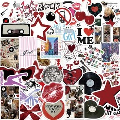 50Pcs Vintage Early 2000s Y2K Vinyl Stickers Lot Retro Collectible Trendy Y2K
