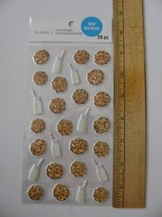Recollections COOKIES & MILK Dimensional Stickers 28 Pieces NIP