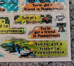 Vintage 80s Prism Stickers SEALED New Pack Pennsylvania Stick-ons Rainbow, Fish