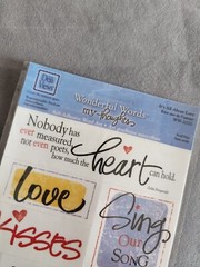 Deja Views Wonderful Words Self Adhesive Word Art It’s All About Love New #3