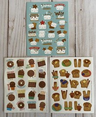 S’mores French Toast Chocolate Scratch Sniff Stickers 3 Single Sheets New Food