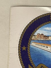 River Cloud II 2 Round Vintage Stickers Transportation 3.5×3.5″ Boat Ship