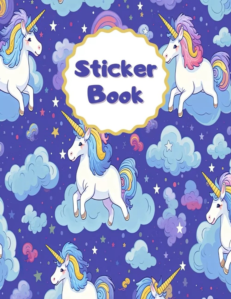 8.5×11 Sticker Book Collecting Album: Large Blank Sticker Keeper Book for Kids