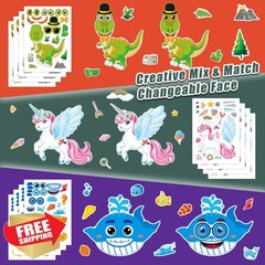 Cosomia 48 Sheets Mixed Animal Stickers