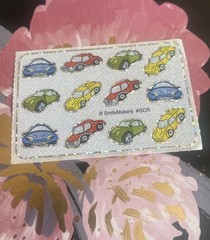 Vintage SmileMakers Mini Sparkly Cars Sticker Mod 2×4 Inches