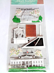 Jolee’s Washington DC Monuments & Memorials Cherry Blossoms Scrapbook Stickers
