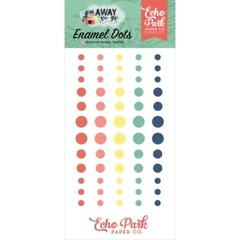 Crafts Enamel Dots EP Away We Go Orange Pink Yellow Green Blue