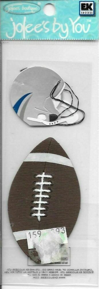 EK SUCCESS Jolee’s Boutique Football Embellishments School Sports