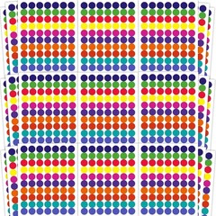 Dot Stickers – 1400 PCS Colored Circle Stickers for Kids | Back to School Suppli