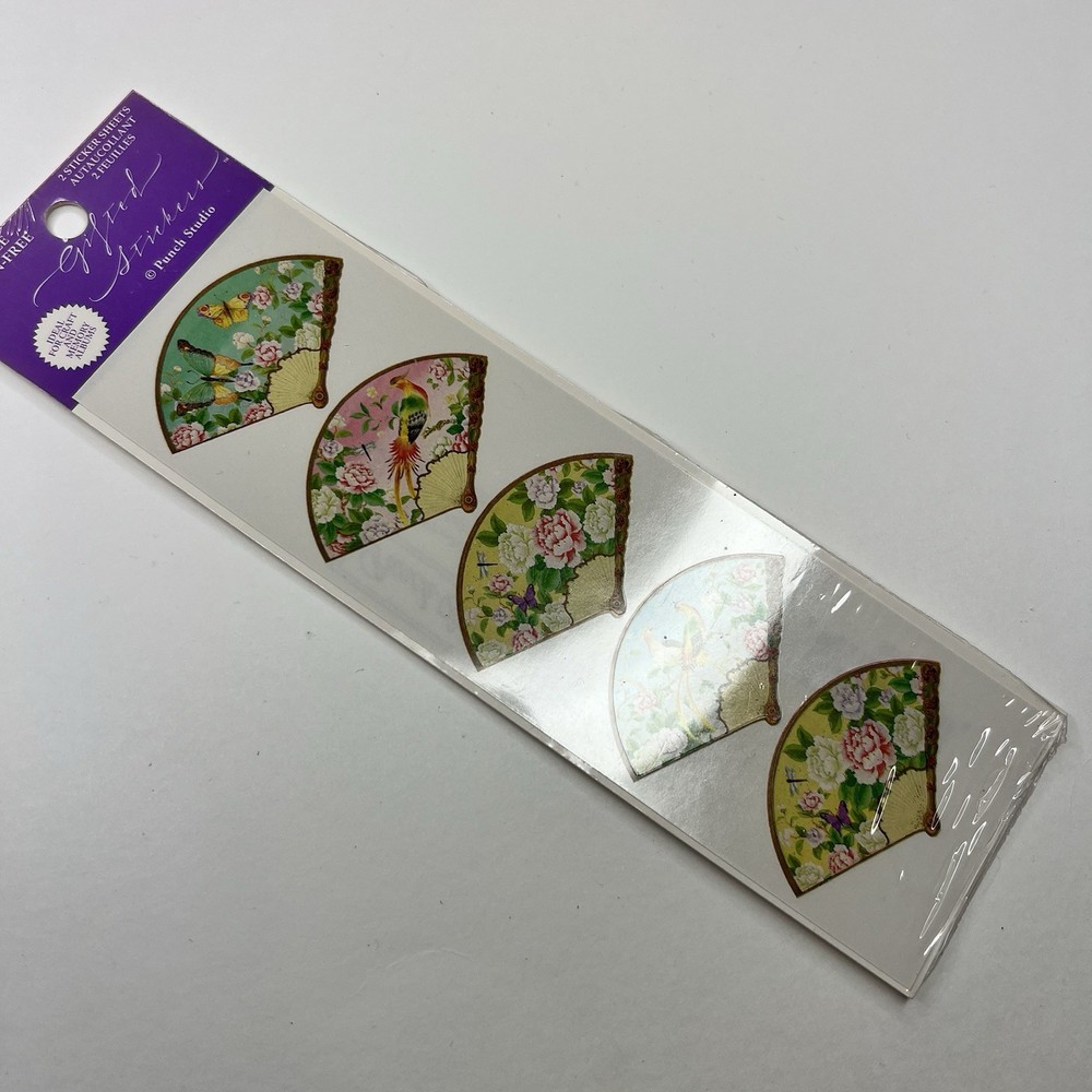 Gifted Stickers Asian Fans Birds Kirshner Decorative Arts Punch Studio