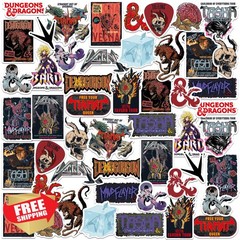 Graphics and More DandD 50ct Vinyl Stickers Pack