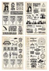 4 Sheets Harry Potter Papers & Proclamations Stickers Planner Supply Party Favor